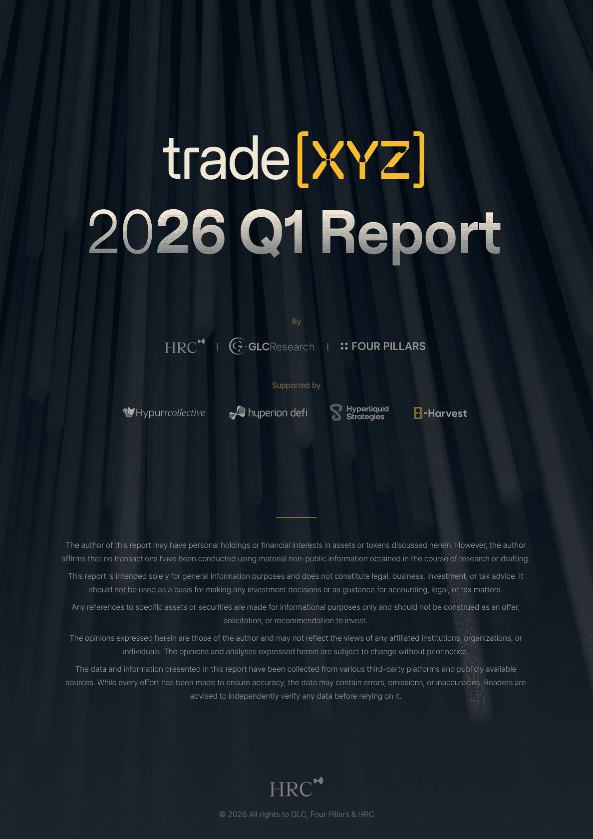 Trade.xyz Q1 2026 Report