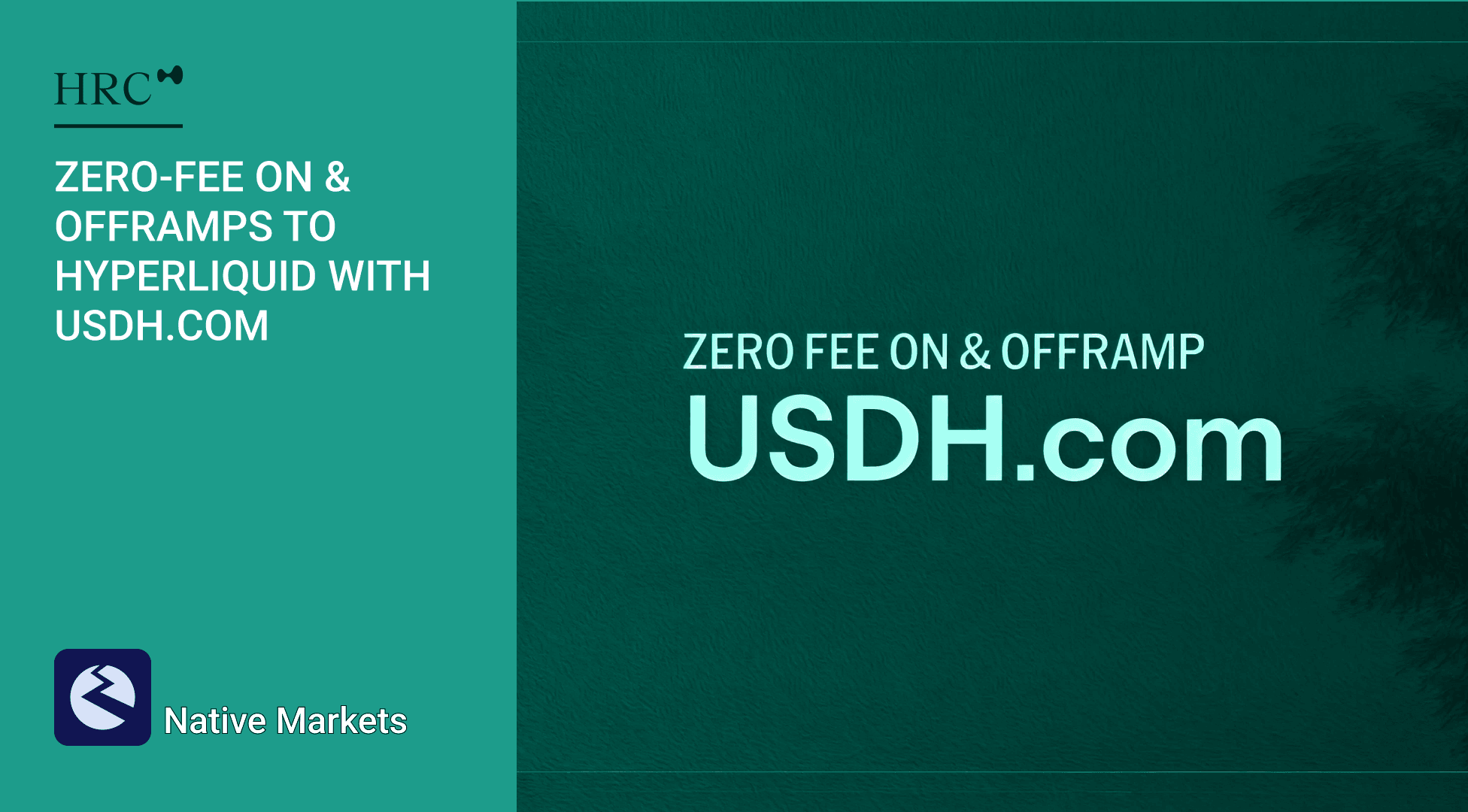 Introducing: Zero-fee on & offramps to Hyperliquid with USDH.com