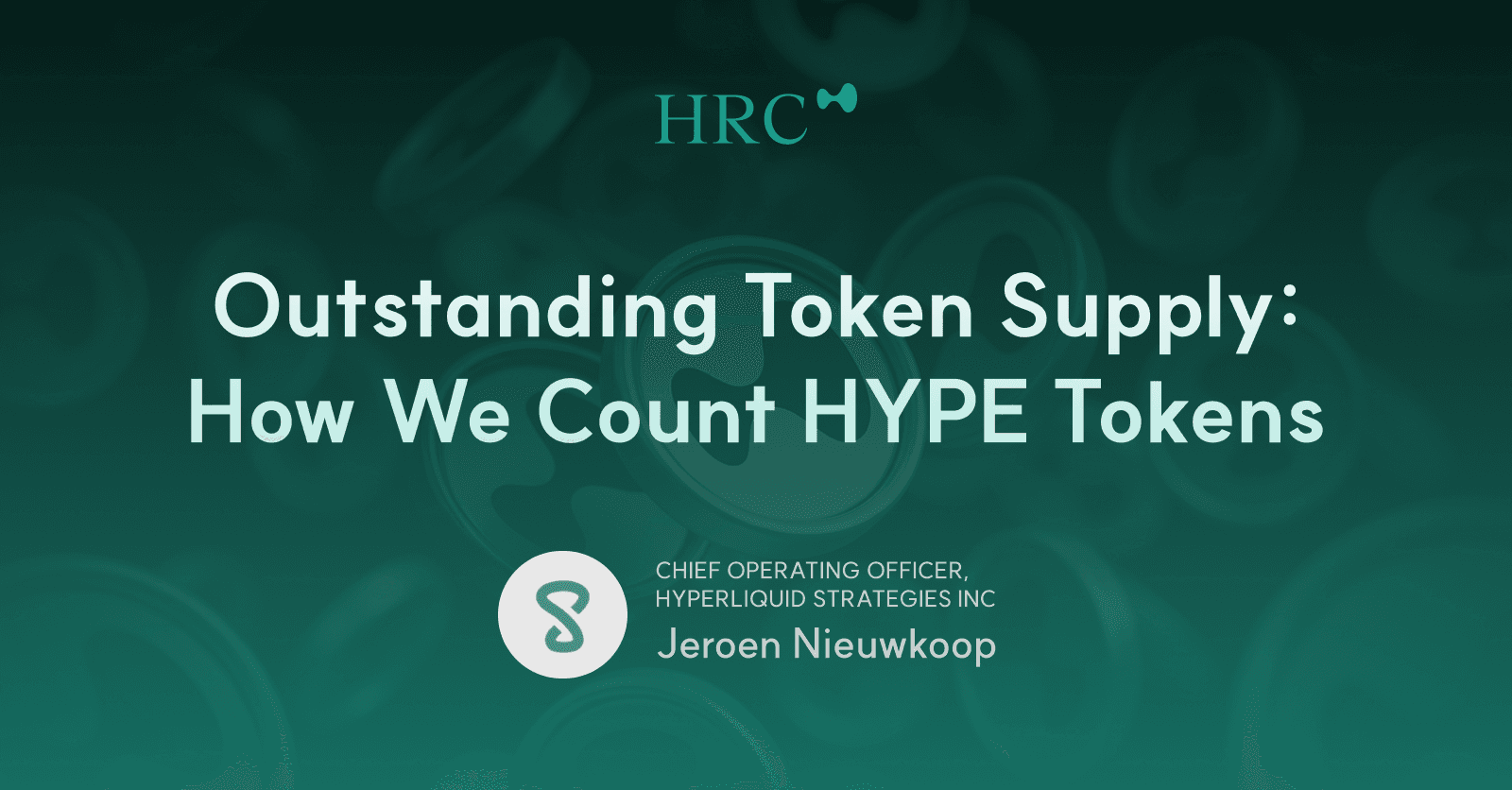 Outstanding Token Supply: How We Count HYPE Tokens